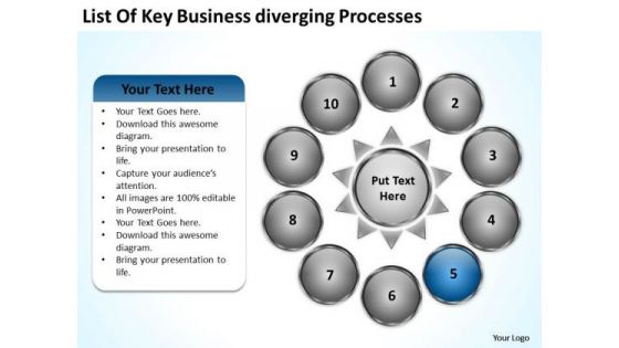 PowerPoint Templates Download Diverging Processes Cycle Circular Flow Diagram PowerPoint Templates Download Diverging Processes Cycle Circular Flow Diagram