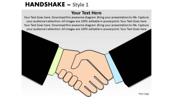 PowerPoint Templates Download Handshake Ppt Slide
