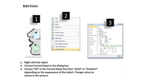 PowerPoint Templates Executive Leadership Post It Notes Ppt Process