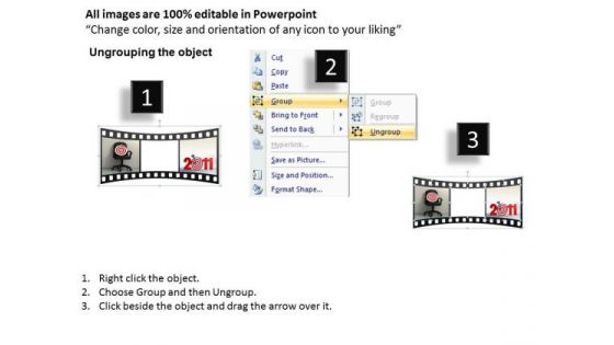 PowerPoint Templates Film Strip Movie Timeline Ppt Slides