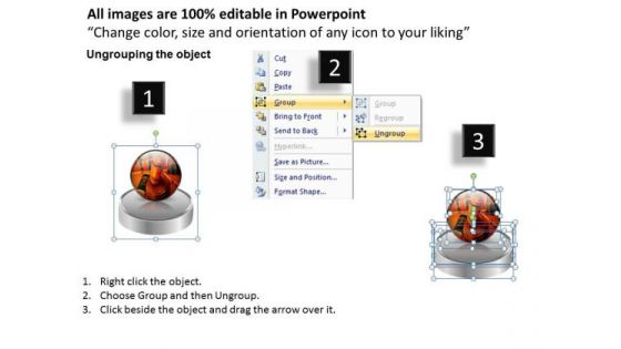 PowerPoint Templates Global 3d Pedestal Ppt Layouts