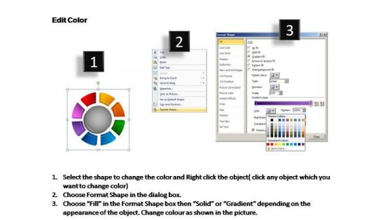 PowerPoint Templates Growth Donut With Core Ppt Themes