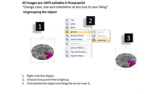 PowerPoint Templates Image Puzzle Segment Pie Chart Ppt Themes