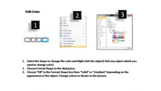 PowerPoint Templates Leadership Interrelated Concepts Chain Diagram Ppt Process