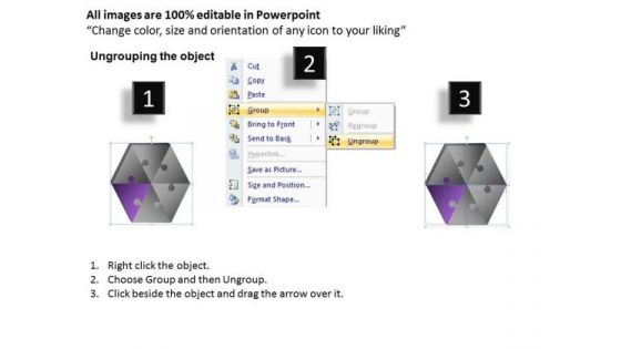 PowerPoint Templates Marketing Hexagon Puzzle Ppt Slide