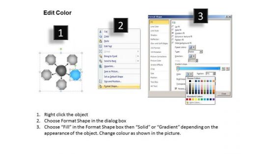 PowerPoint Templates Model Circular Process Creating Business Plan Slides