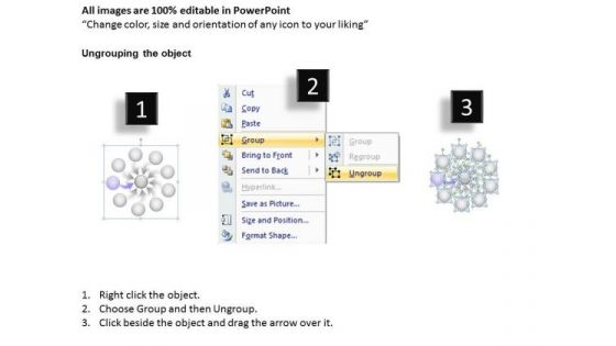 PowerPoint Templates Process Diagram Ppt Circular Flow Network