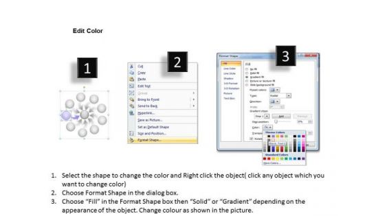 PowerPoint Templates Process Diagram Ppt Circular Flow Network
