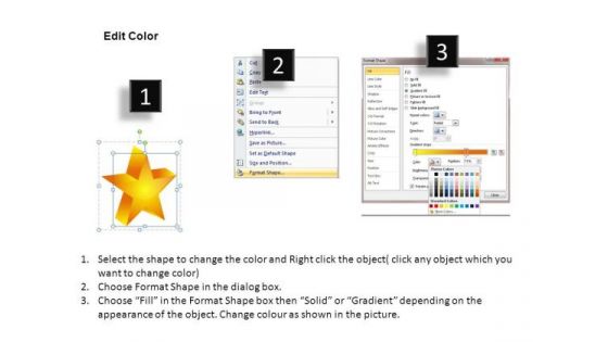 PowerPoint Templates Process Stars Ppt Themes