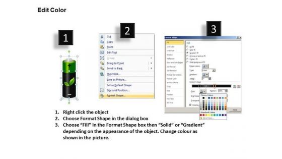 PowerPoint Templates Rechargeable Batteries Environmetally Friendly Ppt Slides