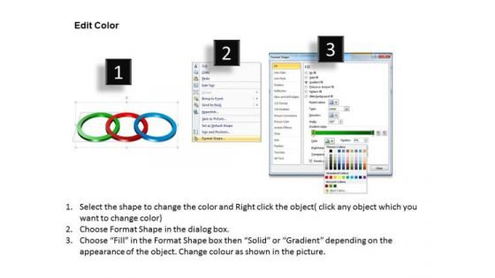 PowerPoint Templates Rings Sales Ppt Slides