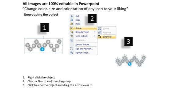 PowerPoint Templates Sales Gears Ppt Templates