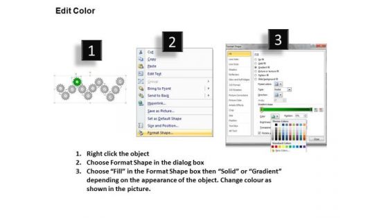 PowerPoint Templates Sales Gears Ppt Themes