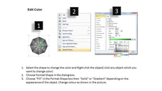 PowerPoint Templates Strategy Circular Quadrant Ppt Themes
