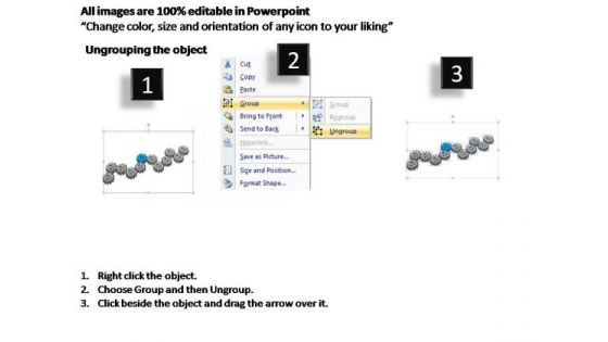 PowerPoint Templates Strategy Gears Process Ppt Theme