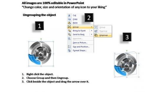 PowerPoint Templates Strategy Interconnected Circular Chart Ppt Layout