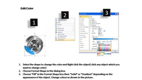 PowerPoint Templates Strategy Interconnected Circular Chart Ppt Layout