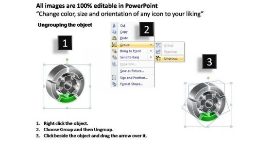 PowerPoint Templates Strategy Interconnected Circular Chart Ppt Process