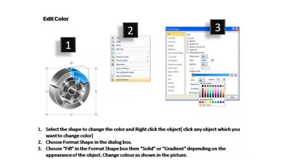 PowerPoint Templates Strategy Interconnected Circular Chart Ppt Slides
