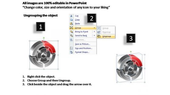 PowerPoint Templates Strategy Interconnected Circular Chart Ppt Theme