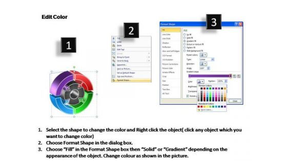 PowerPoint Templates Strategy Interconnected Circular Chart Themes