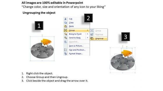 PowerPoint Templates Strategy Pie Chart Puzzle Process Ppt Backgrounds