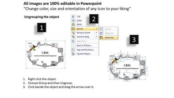 PowerPoint Templates Strategy Relationship Management Ppt Process