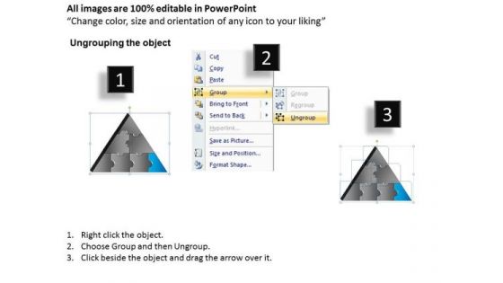 PowerPoint Templates Strategy Triangle Puzzle Ppt Slide