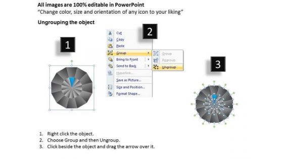 PowerPoint Templates Teamwork Circular Quadrant Ppt Template