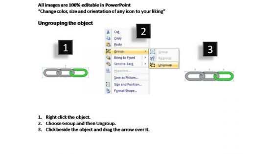 PowerPoint Templates Teamwork Process Chain Ppt Designs