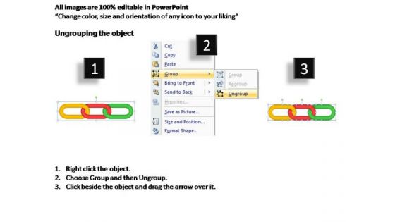 PowerPoint Templates Teamwork Process Chain Ppt Slides