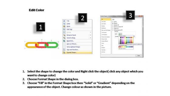 PowerPoint Templates Teamwork Process Chain Ppt Slides