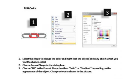 PowerPoint Templates Teamwork Process Chain Ppt Themes