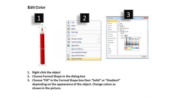 PowerPoint Templates With Sharpened Pencils Ppt Slides