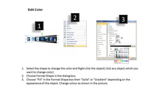 PowerPoint Theme Company Growth Filmstrip Timeline Ppt Presentation