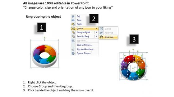 PowerPoint Theme Cycle Process Chart Ppt Slide