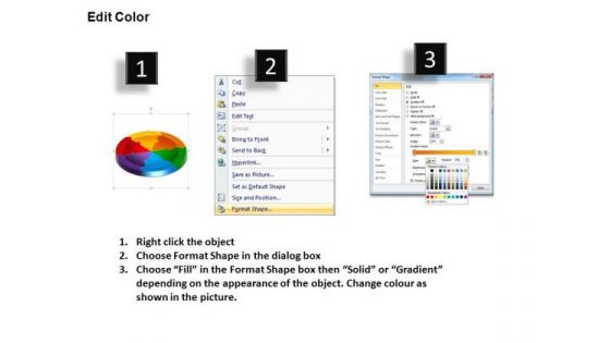 PowerPoint Theme Cycle Process Circle Puzzle Diagram Ppt Slide