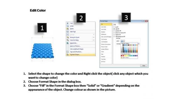PowerPoint Theme Diagram 10x11 Rectangular Jigsaw Puzzle Matrix Ppt Design