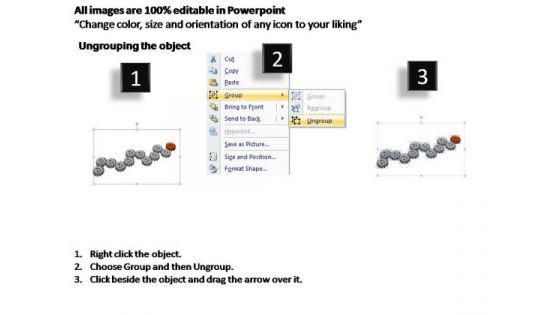 PowerPoint Theme Diagram Gears Process Ppt Template