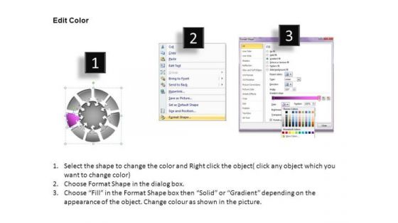 PowerPoint Theme Diagram Round Chart Ppt Design