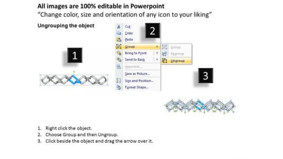 PowerPoint Theme Editable Chains Ppt Template