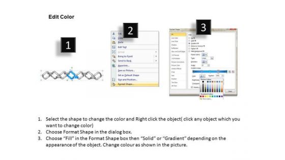 PowerPoint Theme Editable Chains Ppt Template