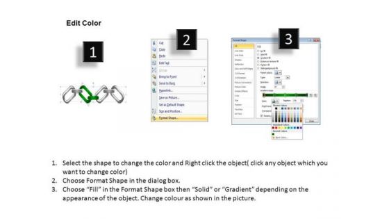 PowerPoint Theme Editable Chains Process Ppt Presentation