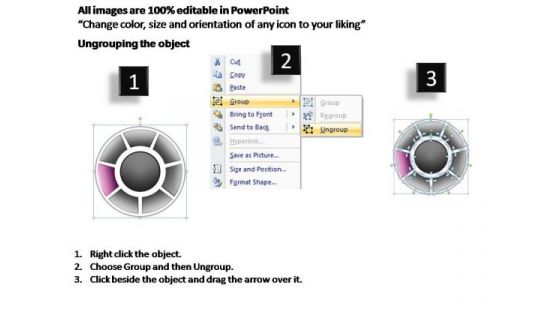 PowerPoint Theme Editable Circular Process Ppt Backgrounds