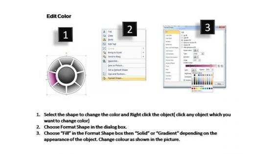 PowerPoint Theme Editable Circular Process Ppt Backgrounds