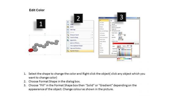 PowerPoint Theme Editable Gears Process Ppt Themes