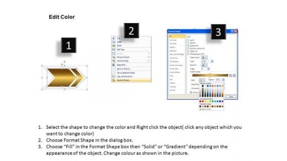 PowerPoint Theme Executive Competition Shiny Arrows Ppt Slides