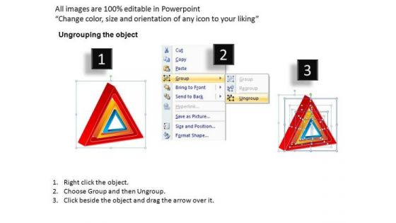 PowerPoint Theme Executive Education Targets Triangles Ppt Presentation