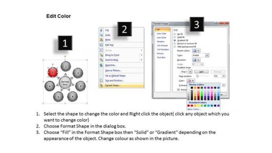 PowerPoint Theme Flow Diverging Arrow Process Diagram Ppt Cycle Spoke Network Slides