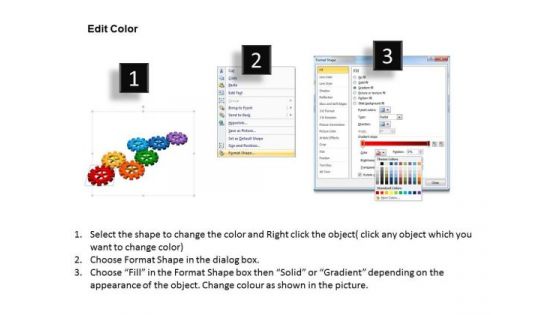 PowerPoint Theme Gears Process Success Ppt Slides